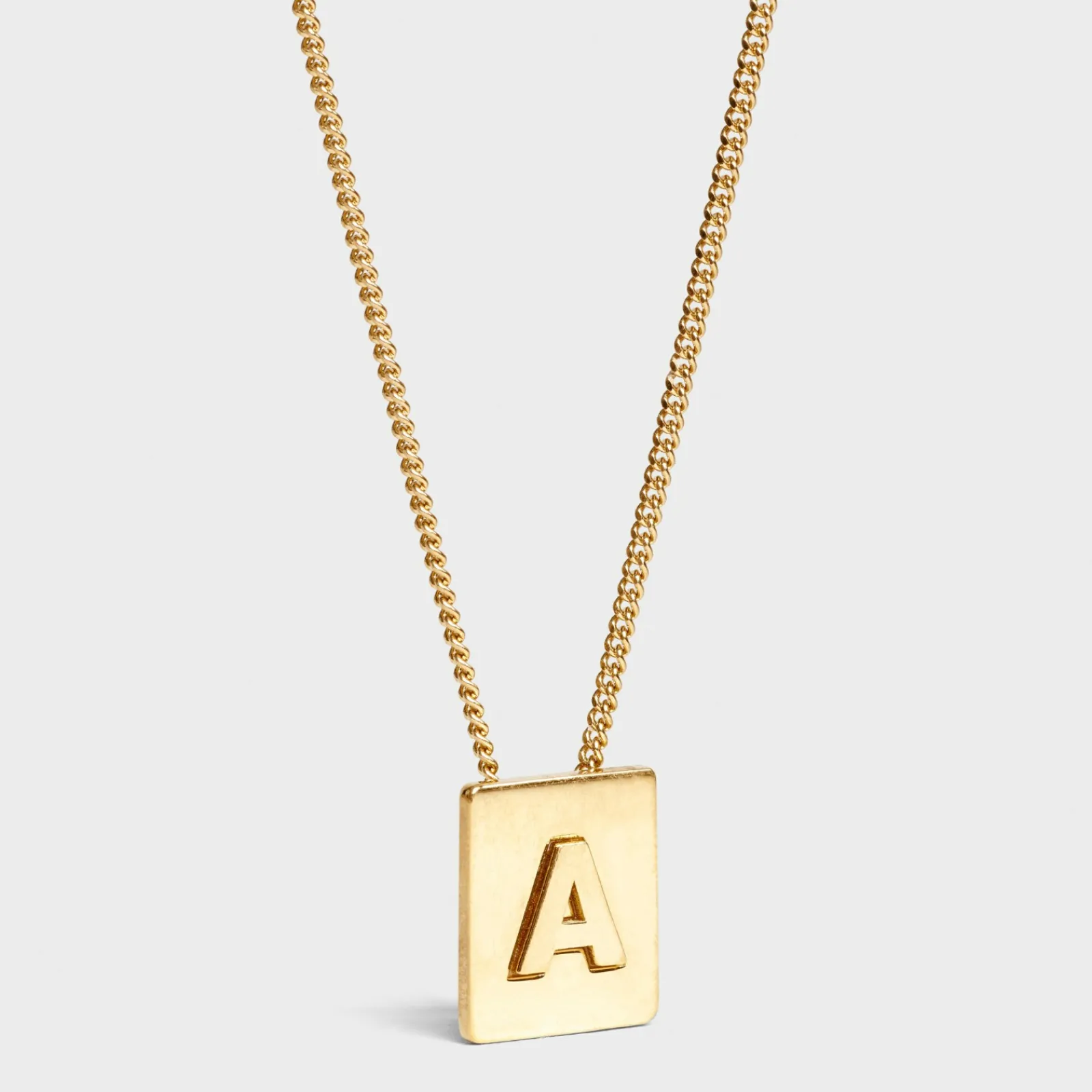 New Alphabet A Necklace in Brass with finish Women Alphabet | Categories·Necklaces