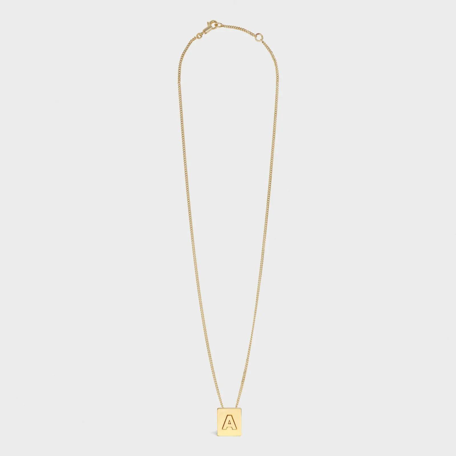 New Alphabet A Necklace in Brass with finish Women Alphabet | Categories·Necklaces