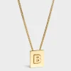 Fashion Alphabet B Necklace in Brass with finish Women Alphabet | Categories·Necklaces