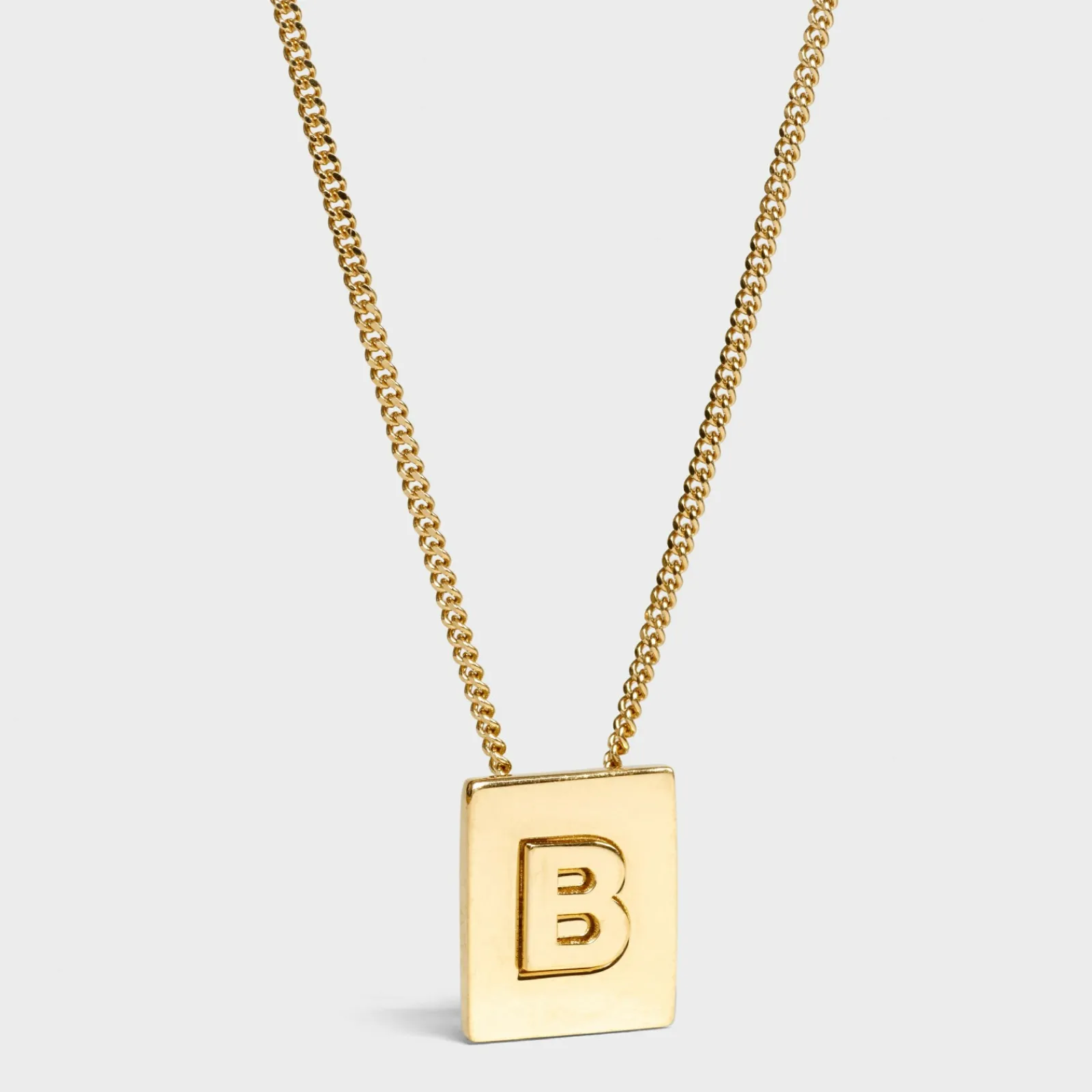 Fashion Alphabet B Necklace in Brass with finish Women Alphabet | Categories·Necklaces