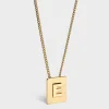 New Alphabet E Necklace in Brass with finish Women Alphabet | Categories·Necklaces