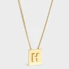 Hot Alphabet H Necklace in Brass with finish Women Alphabet | Categories·Necklaces
