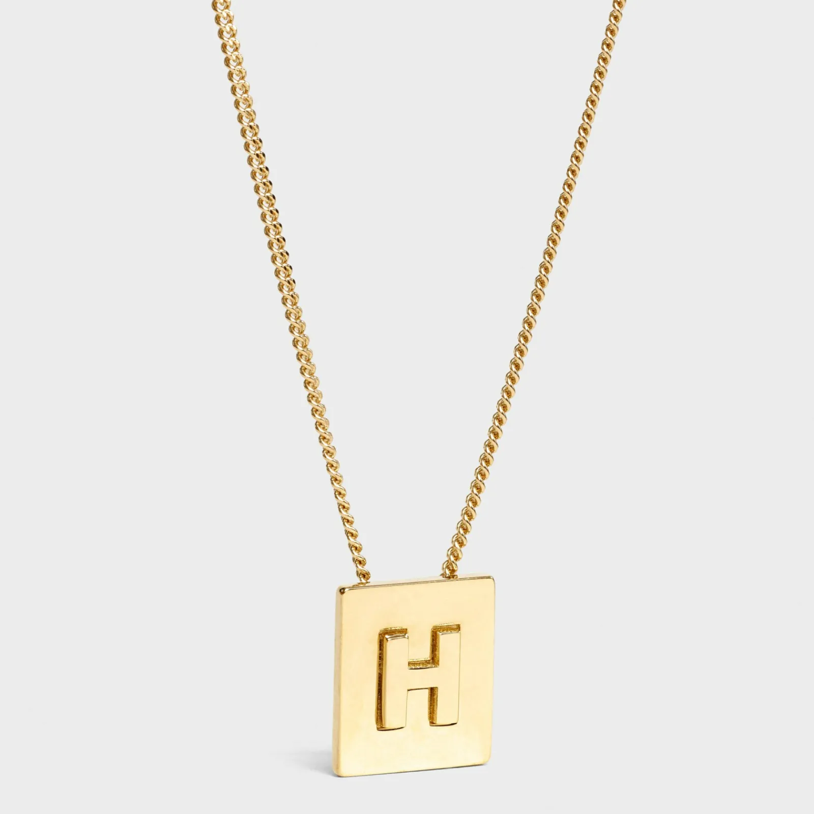 Hot Alphabet H Necklace in Brass with finish Women Alphabet | Categories·Necklaces