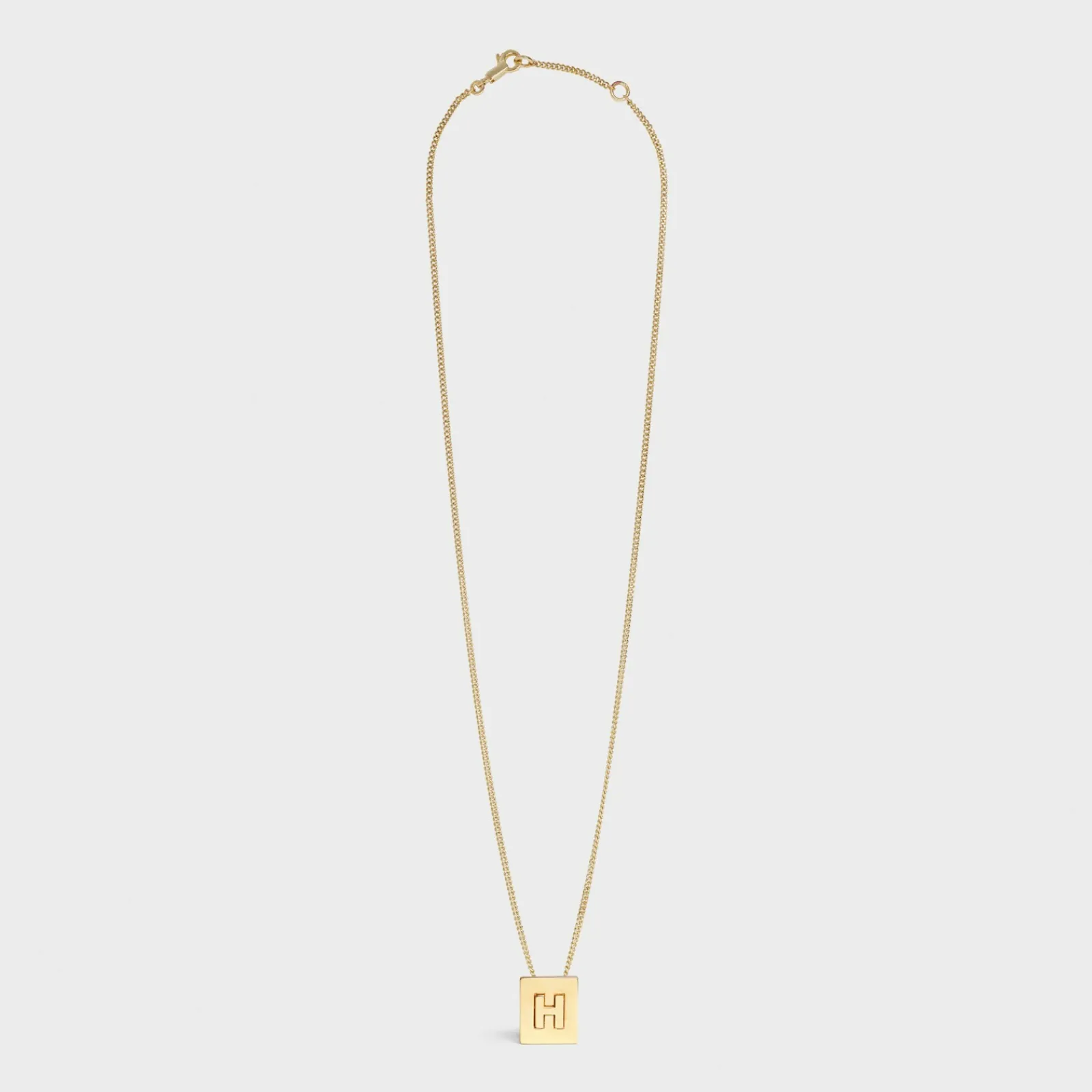 Hot Alphabet H Necklace in Brass with finish Women Alphabet | Categories·Necklaces