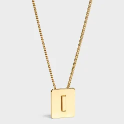 Discount Alphabet I Necklace in Brass with finish Women Alphabet | Categories·Necklaces