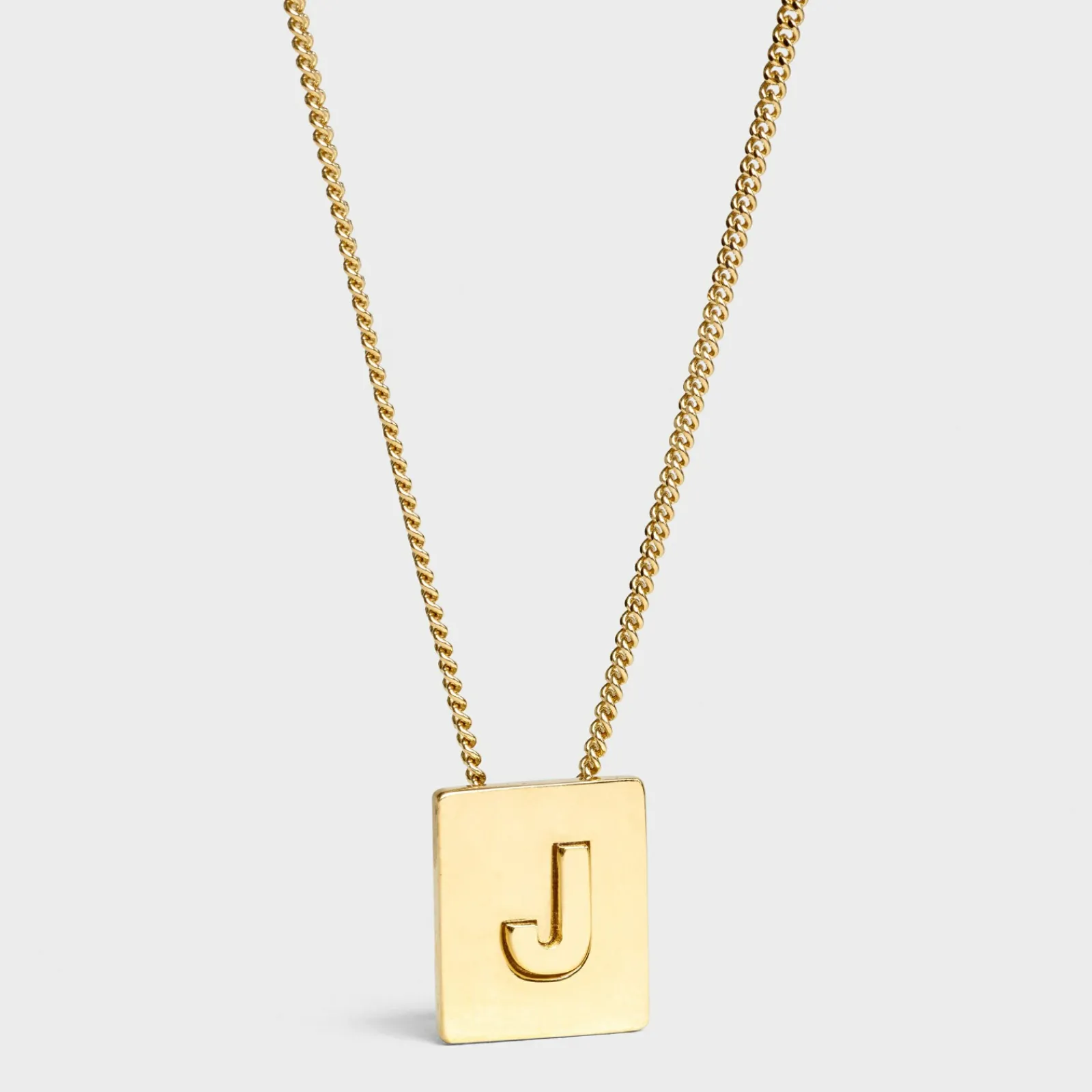 New Alphabet J Necklace in Brass with finish Women Alphabet | Categories·Necklaces