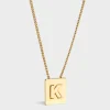 Fashion Alphabet K Necklace in Brass with finish Women Alphabet | Categories·Necklaces