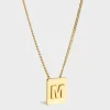Outlet Alphabet M Necklace in Brass with finish Women Alphabet | Categories·Necklaces