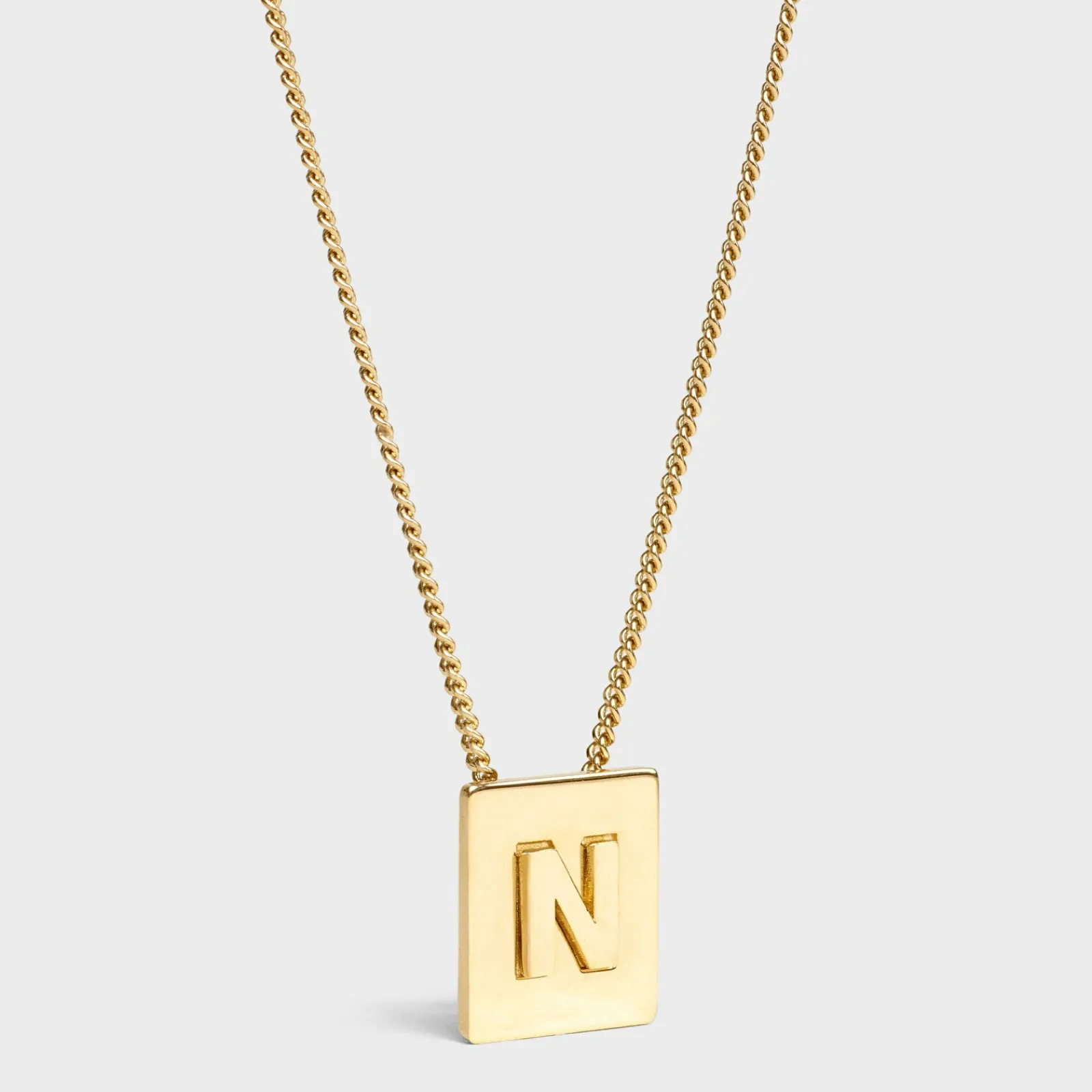 Outlet Alphabet N Necklace in Brass with finish Women Alphabet | Categories·Necklaces