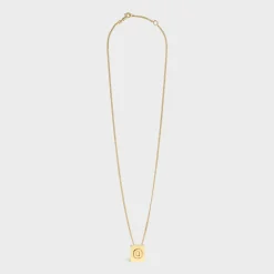 Hot Alphabet O Necklace in Brass with finish Women Alphabet | Categories·Necklaces