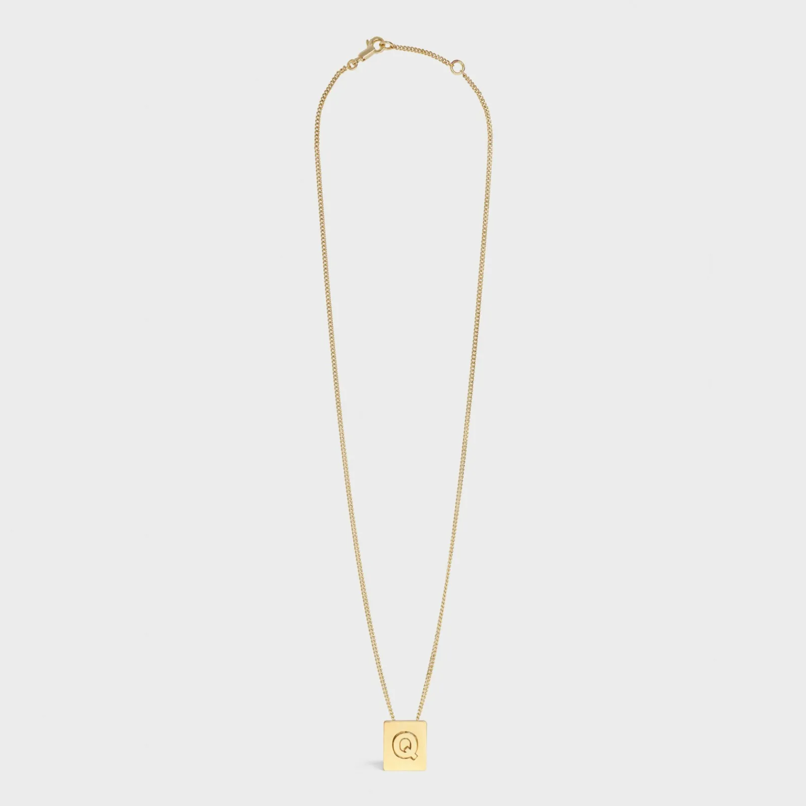 New Alphabet Q Necklace in Brass with finish Women Alphabet | Categories·Necklaces