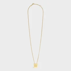 New Alphabet R Necklace in Brass with finish Women Alphabet | Categories·Necklaces