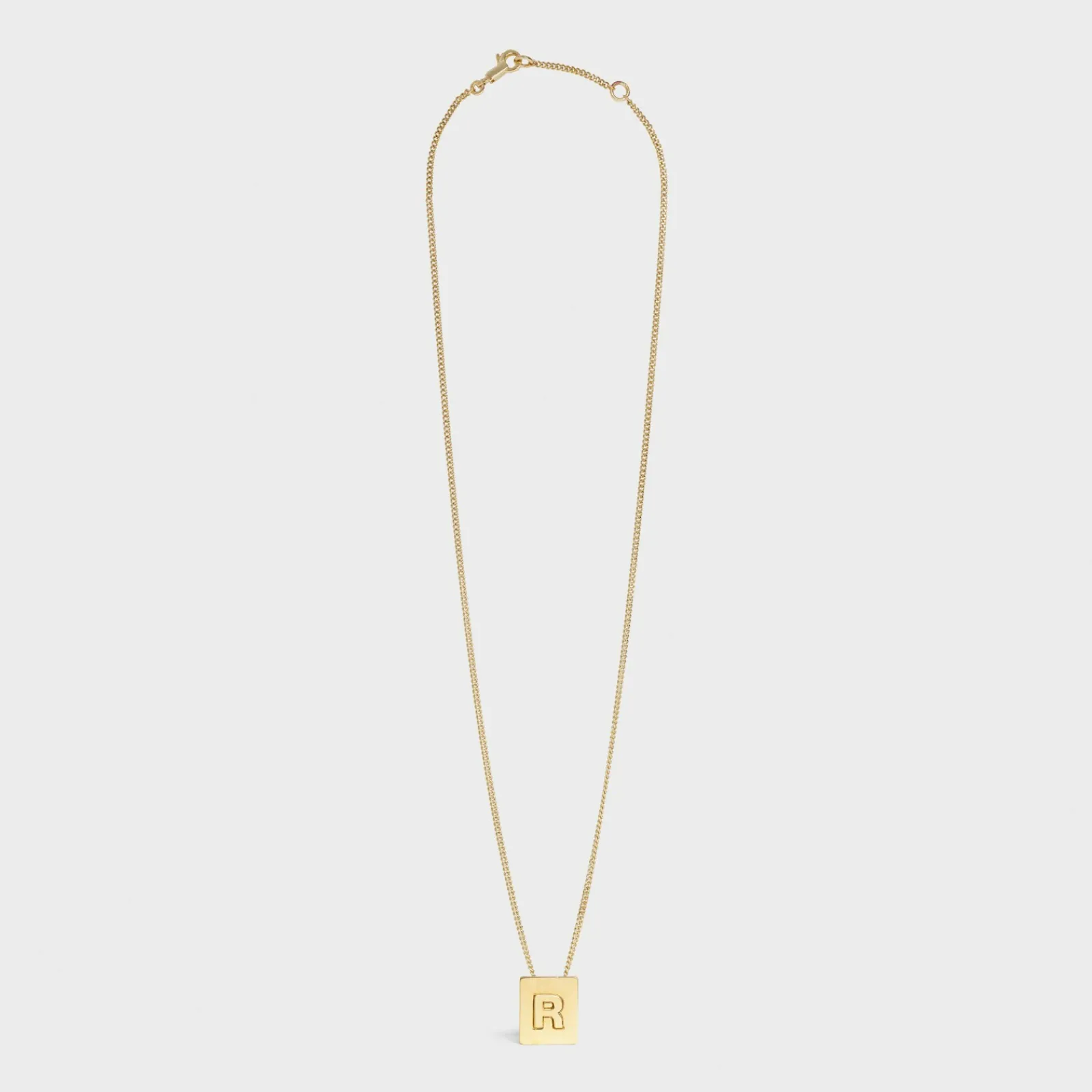 New Alphabet R Necklace in Brass with finish Women Alphabet | Categories·Necklaces