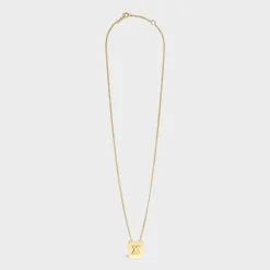 Online Alphabet X Necklace in Brass with finish Women Alphabet | Categories·Necklaces