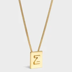 Hot Alphabet Z Necklace in Brass with finish Women Alphabet | Categories·Necklaces