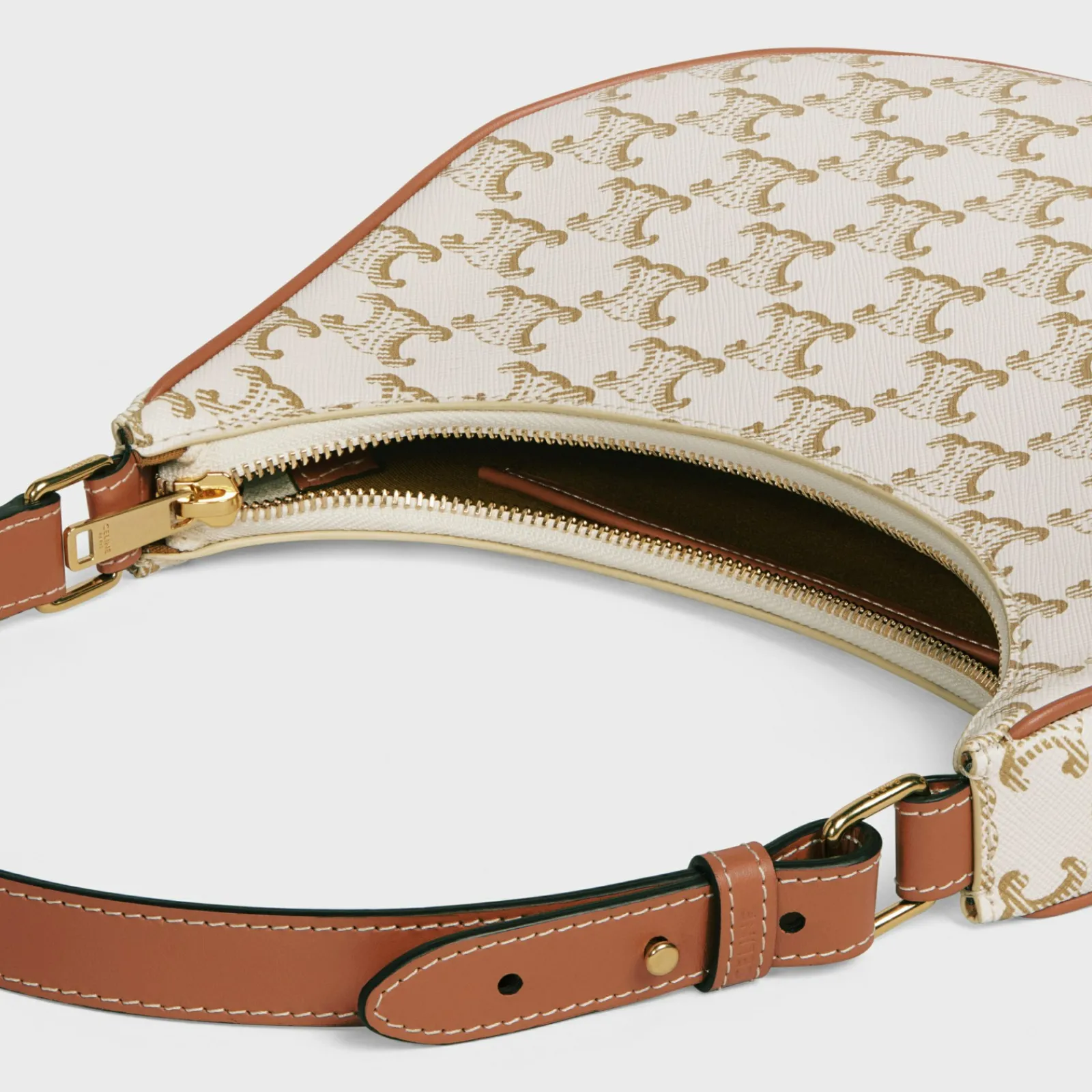 Fashion Ava Bag in Triomphe Canvas and calfskin Women Triomphe Canvas | More Lines·Ava