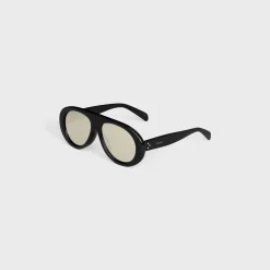 Outlet Aviator S300 Sunglasses in Acetate with Mirror Lenses Women Celine 3 Dots | Categories·Round