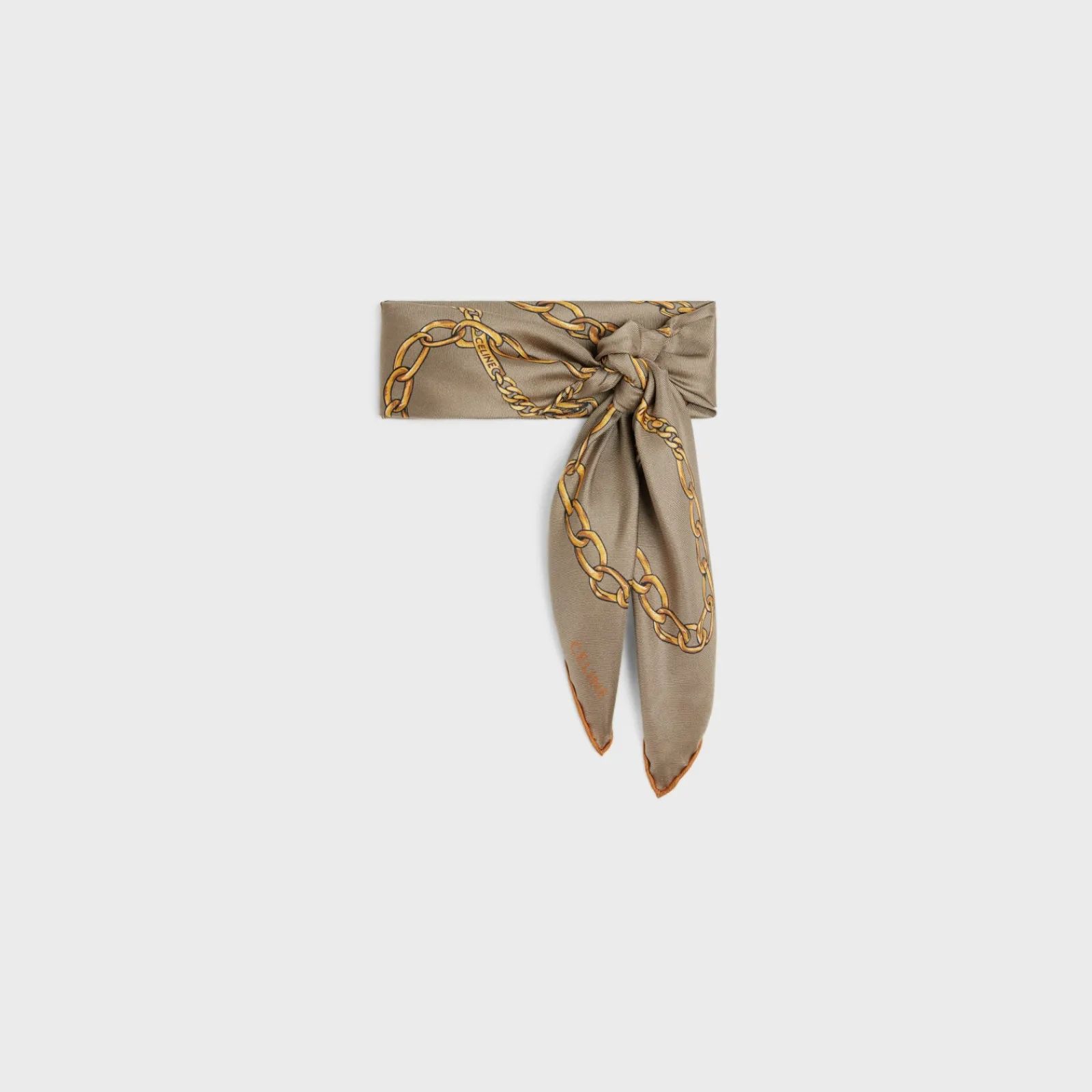 Discount BANDANA IN CHAIN SILK TWILL Women Silk Scarves