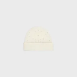 Discount beanie in fair isle alpaca wool pointelle Women Beanies And Scarves