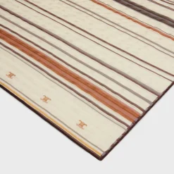 Fashion Beijing square in striped silk Women Silk Scarves