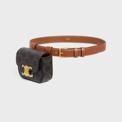 Hot BELT BAG TRIOMPHE BELT in TRIOMPHE CANVAS AND CALFSKIN Women Other Lines