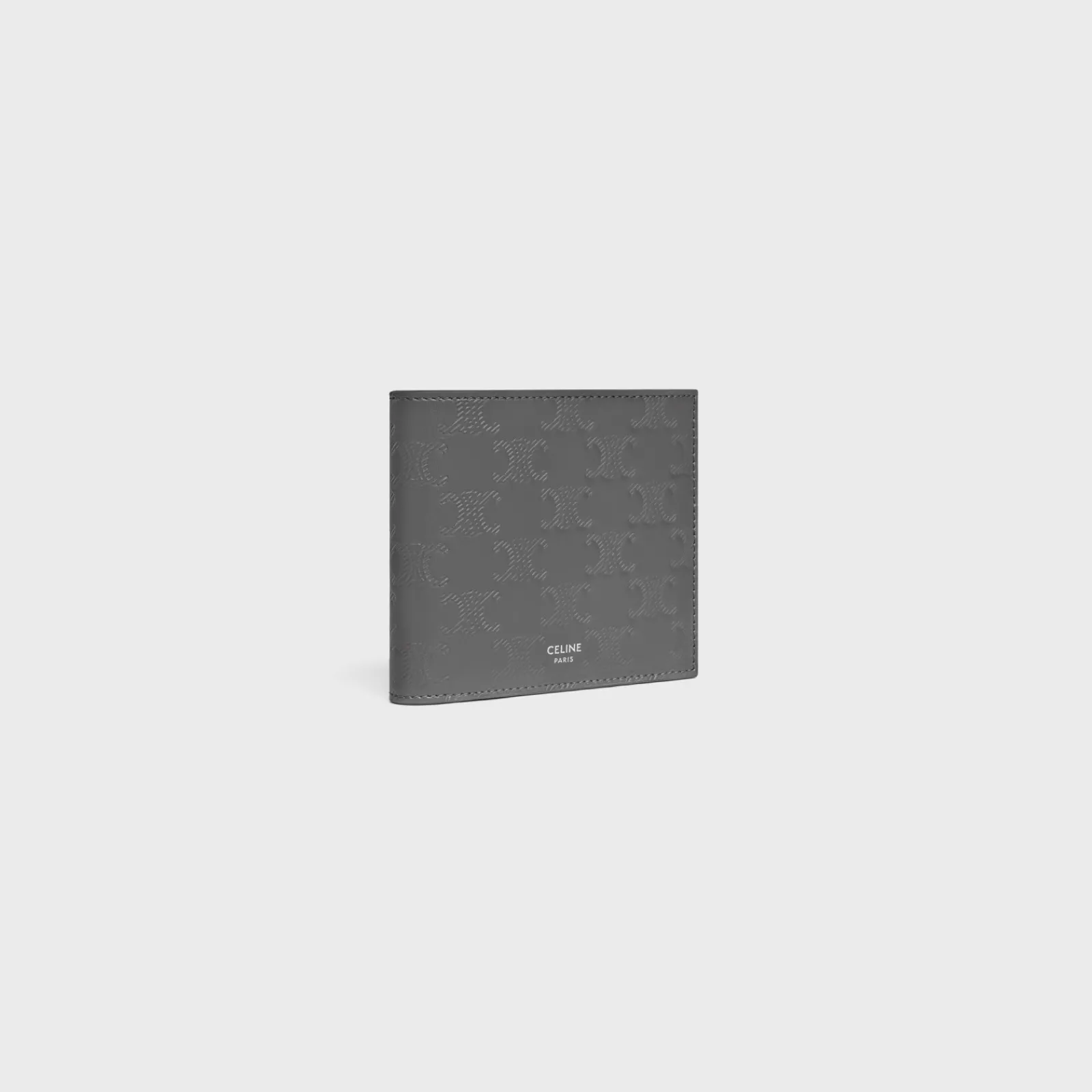 Fashion Bi-fold Wallet with Coin Compartment in Calfskin with triomphe embossed Categories·Allets