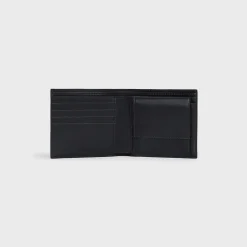 Best Bi-fold Wallet with Coin Compartment in grained calfskin Essentials | Categories·Allets
