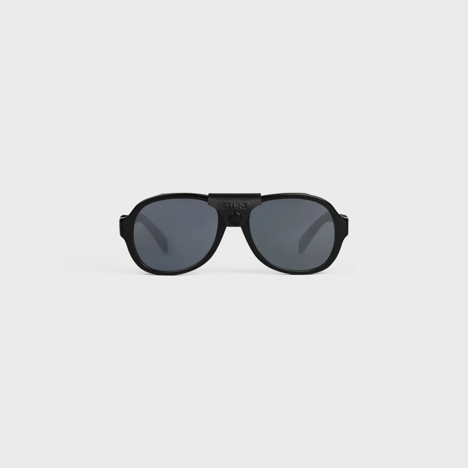 Online Frame 57 Sunglasses in Acetate with Leather Sunglasses