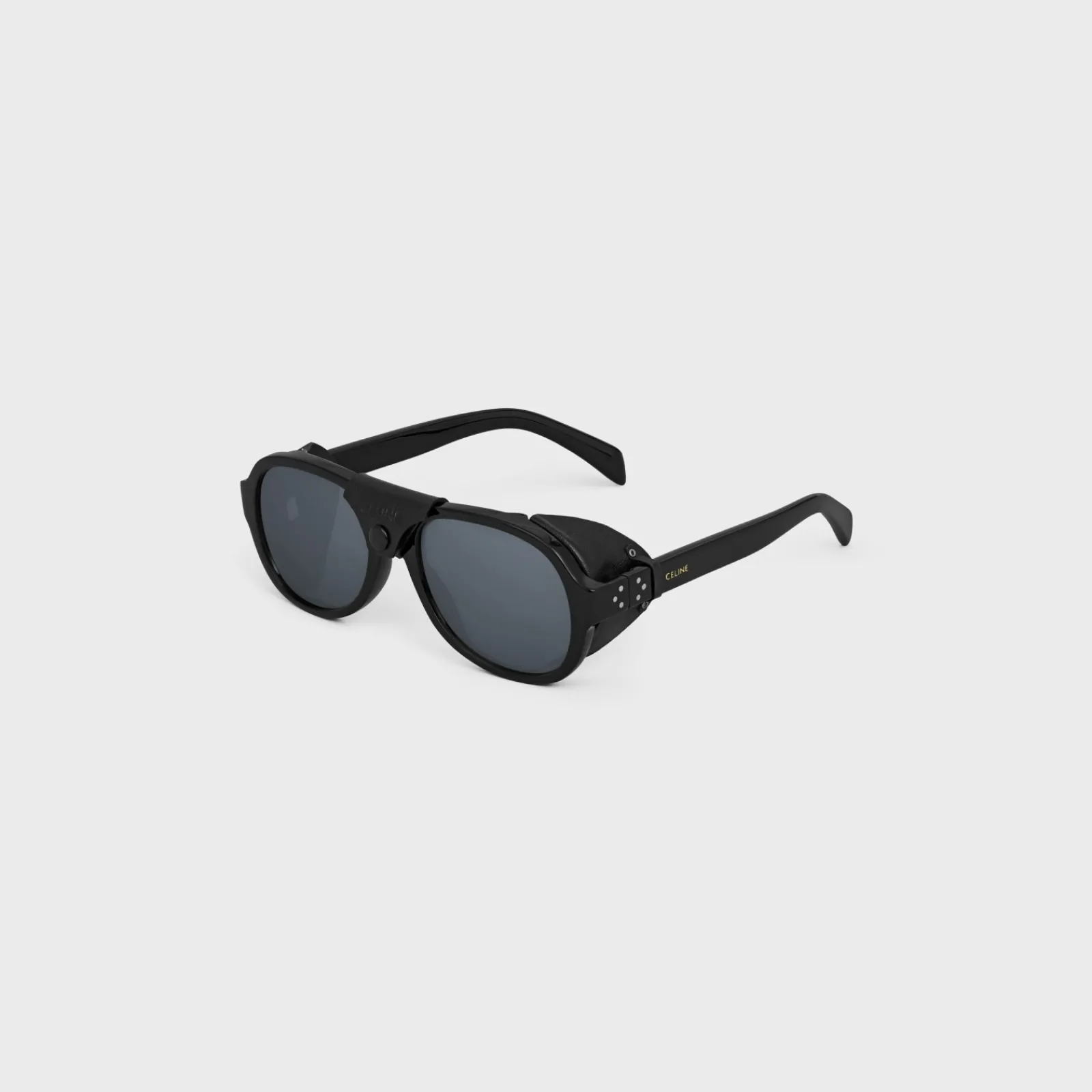 Online Frame 57 Sunglasses in Acetate with Leather Sunglasses