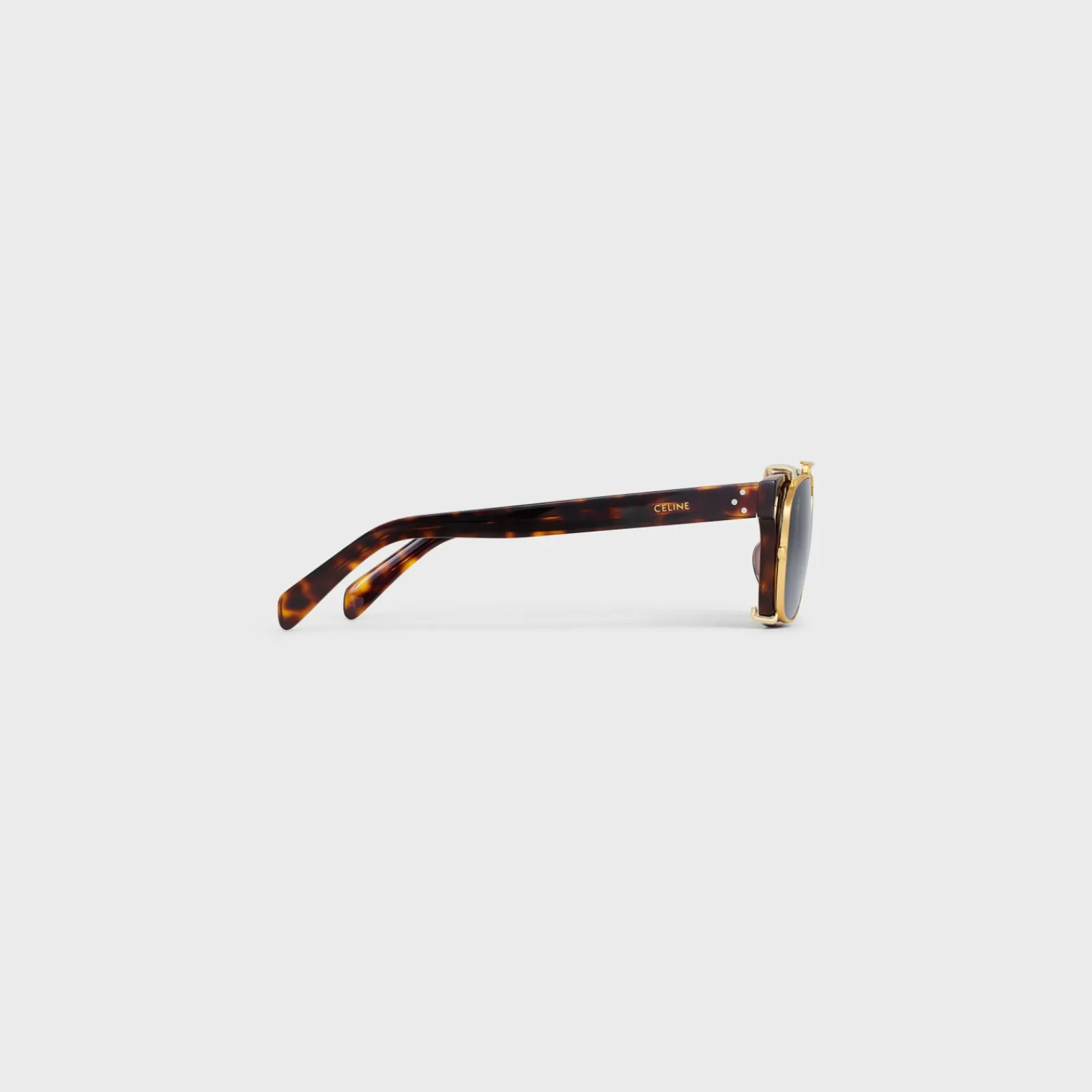 Sale Black Frame 51 Sunglasses in Acetate with Metal Sunglasses