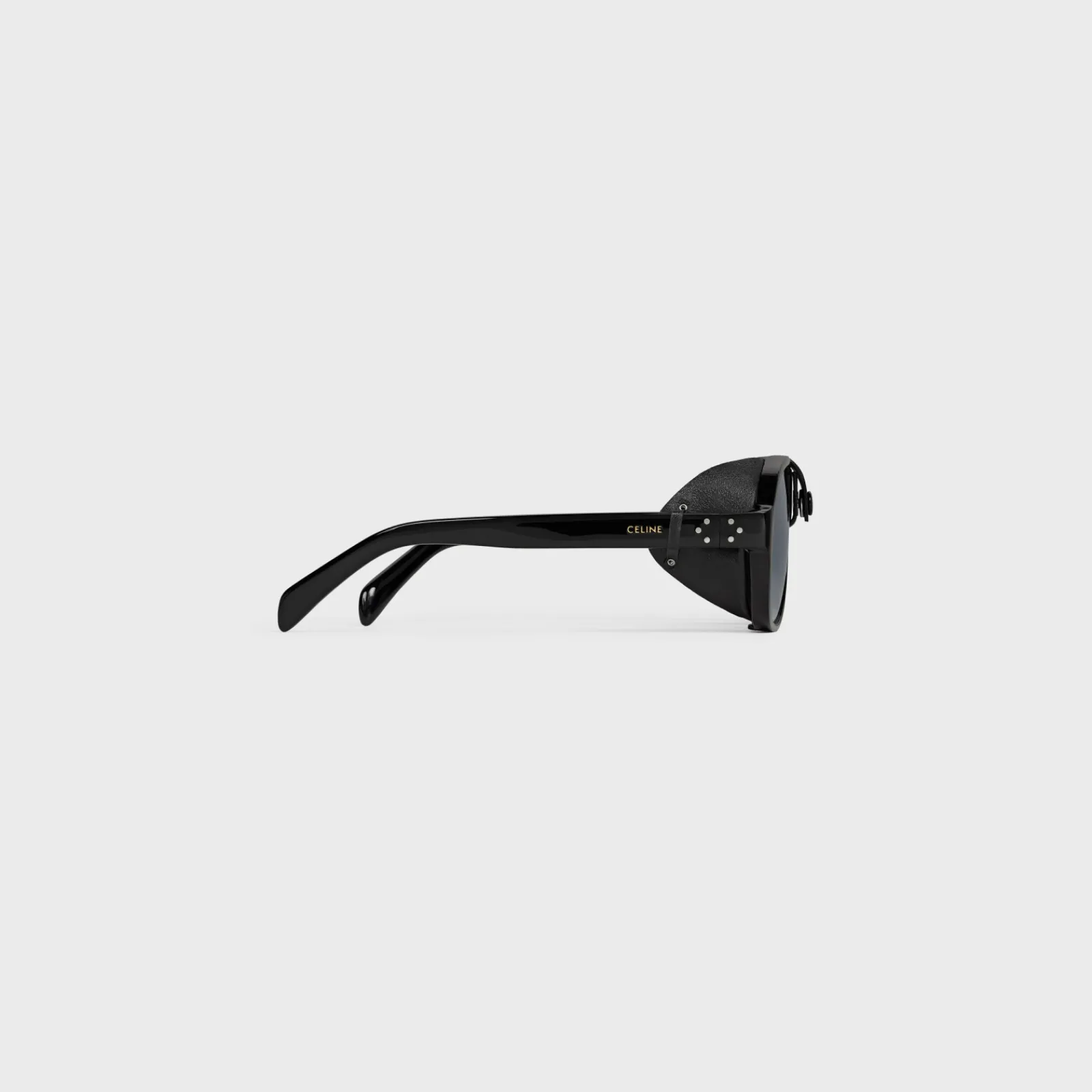 Online Frame 57 Sunglasses in Acetate with Leather Sunglasses
