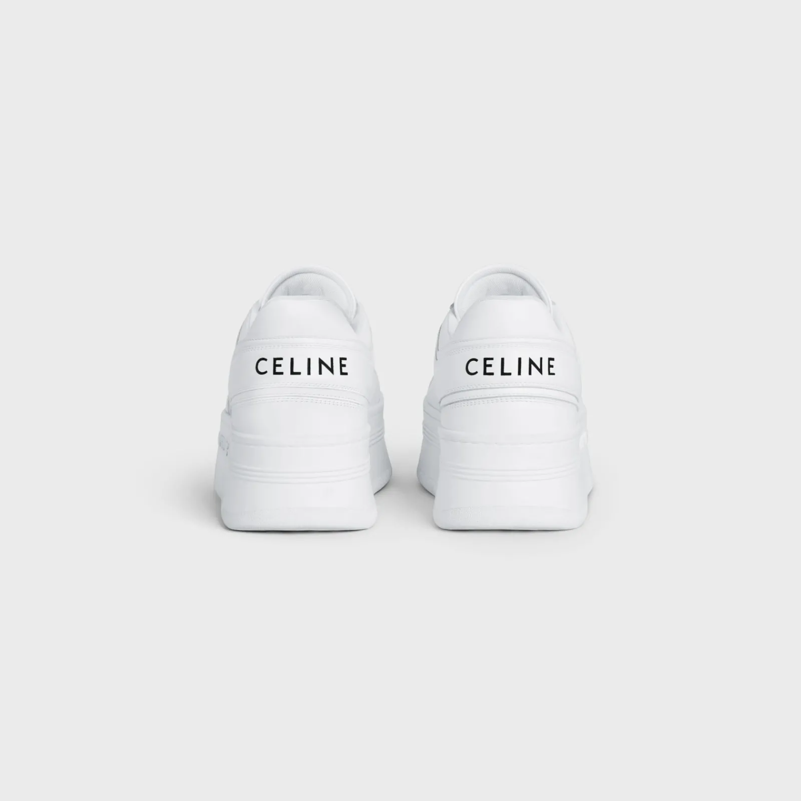 Online BLOCK SNEAKERS WITH WEDGE OUTSOLE in CALFSKIN Women Sneakers