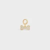 Fashion Bone strass dog medal in brass Dog Accessories