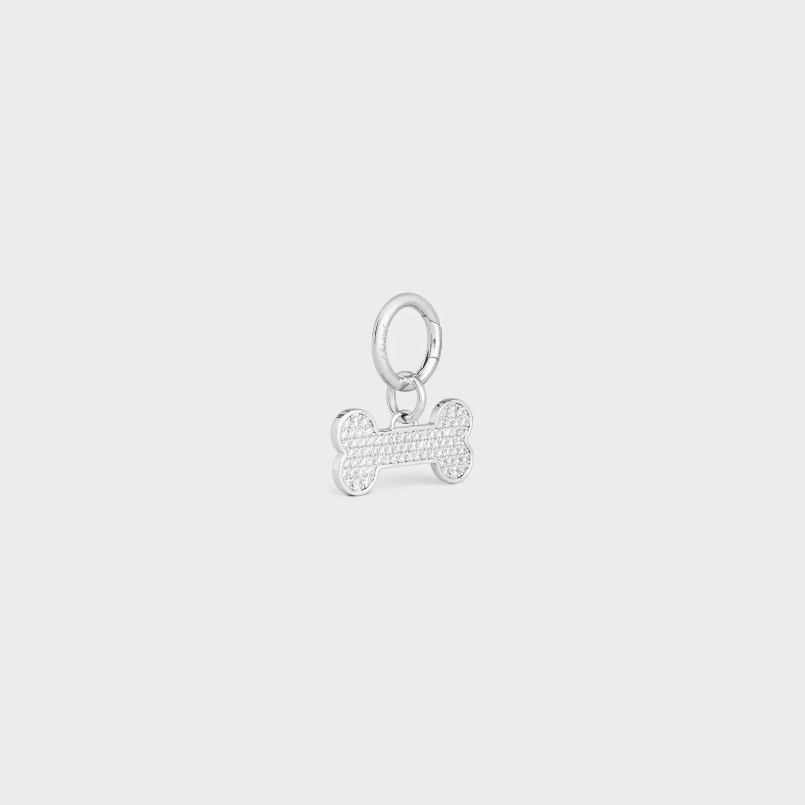 Hot Bone strass dog medal in brass Dog Accessories