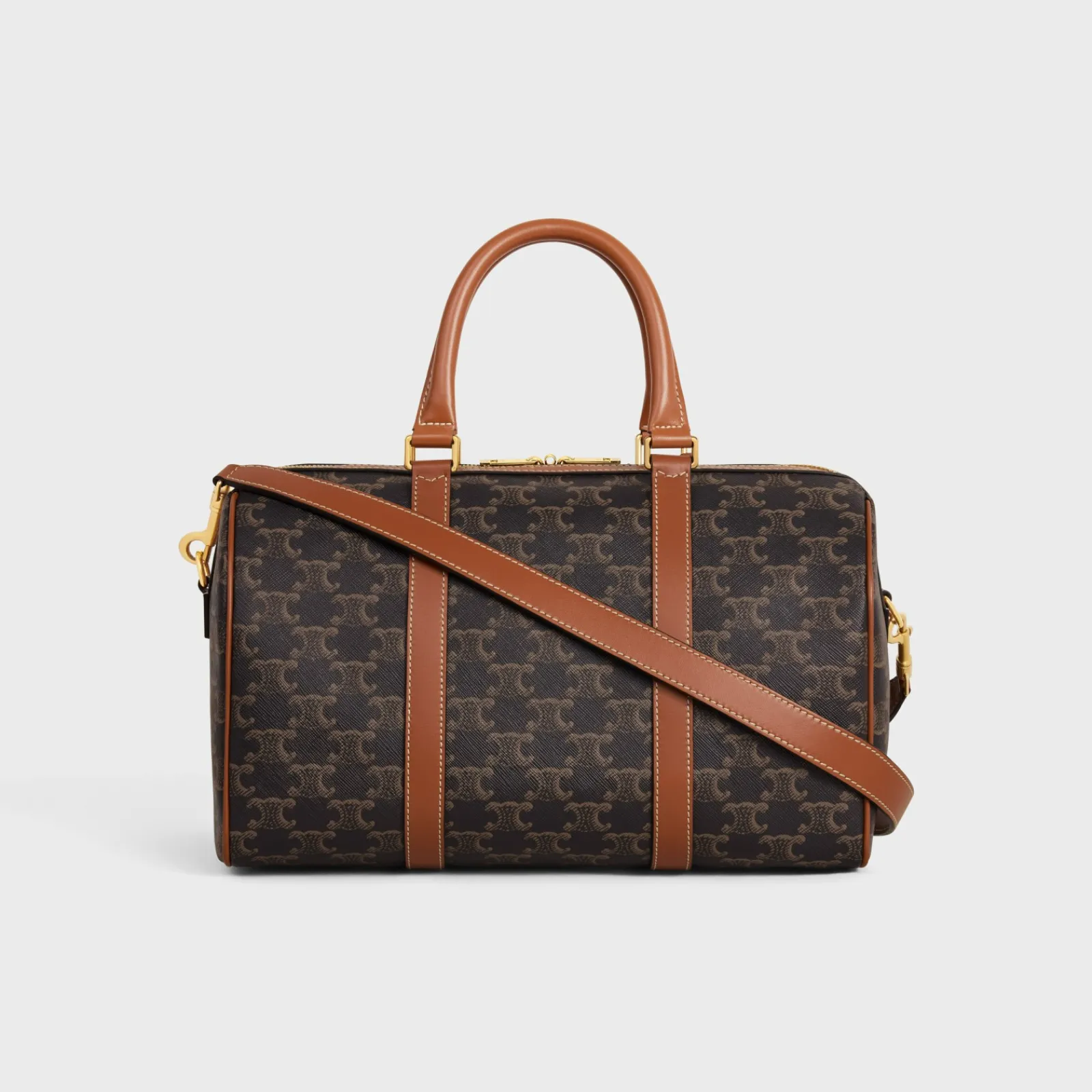 Hot BOSTON in Triomphe Canvas and calfskin Women Triomphe Canvas | More Lines·Cuir Triomphe