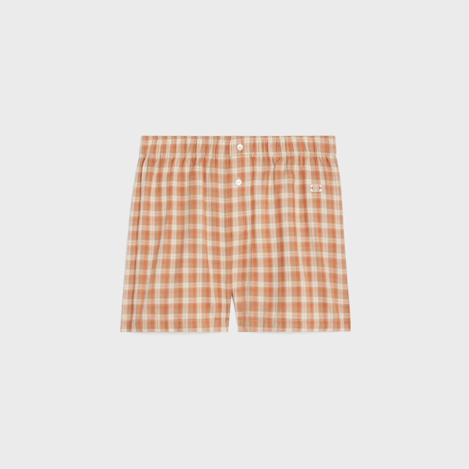 Discount boxer shorts in check silk Women Pants And Shorts | Swimwear And Lingerie