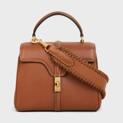 Sale BRAIDED STRAP in NATURAL CALFSKIN with Gold Finishing Women Categories·Straps And Accessories