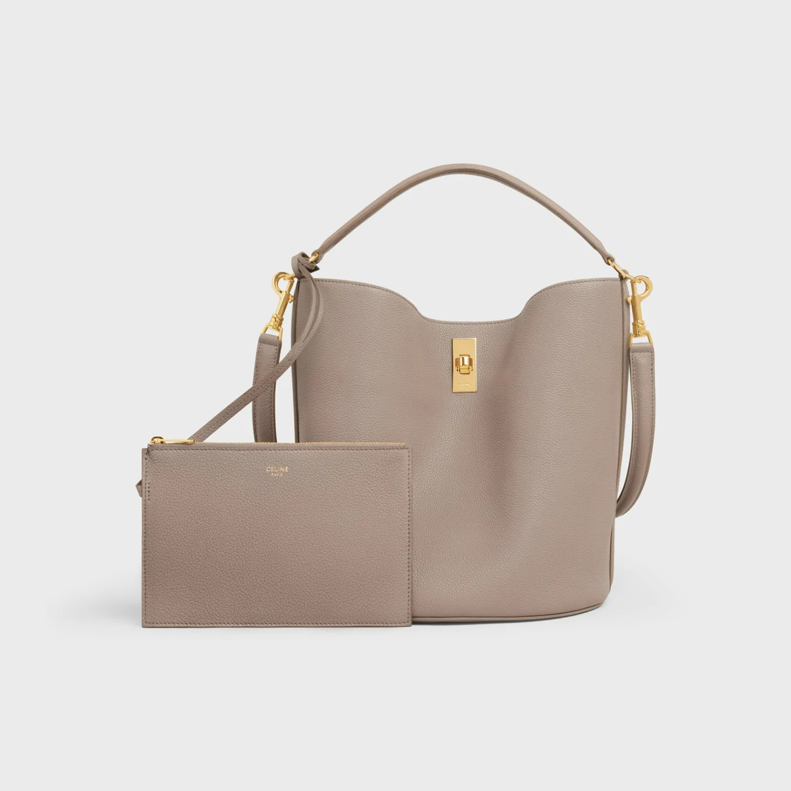 Hot Bucket 16 Bag in Supple Grained Calfskin Women More Lines·Other Lines | Categories·Cross-Body Bags