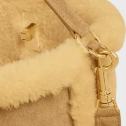 Hot Bucket 16 SOFT Bag in SUEDE CALFSKIN AND SHEARLING Women More Lines·Other Lines | Categories·Cross-Body Bags