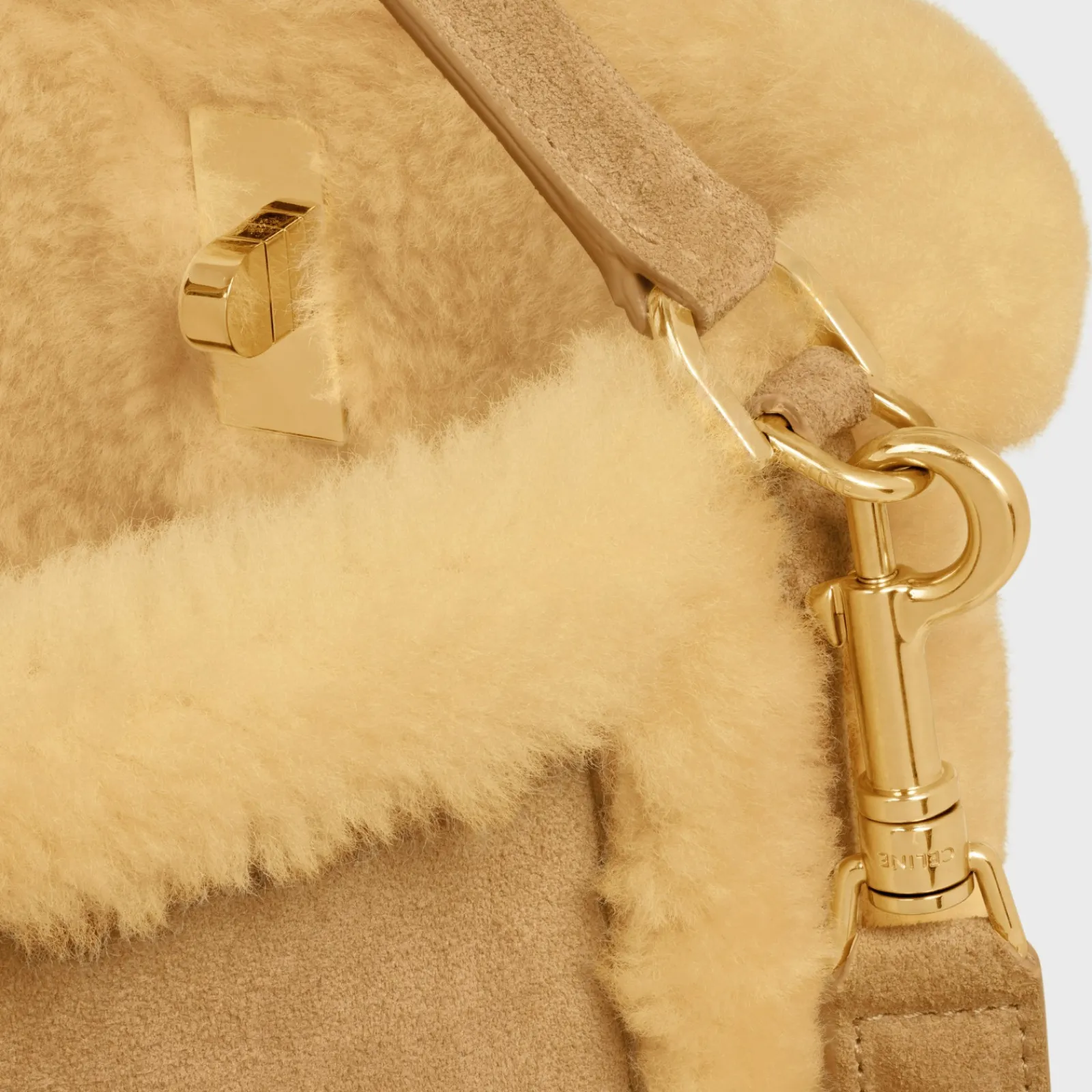 Hot Bucket 16 SOFT Bag in SUEDE CALFSKIN AND SHEARLING Women More Lines·Other Lines | Categories·Cross-Body Bags