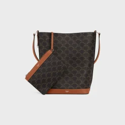 Sale Bucket in Triomphe canvas and calfskin Triomphe Canvas | Categories·Cross-Body Bags