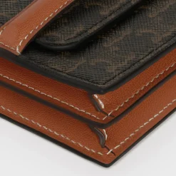 Outlet Business Card Holder in Triomphe Canvas and Lambskin Women Triomphe Canvas | Categories·Coin And Card Holders
