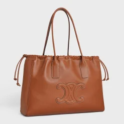 Online cabas drawstring cuir triomphe in Smooth Calfskin Women More Lines·Cuir Triomphe | Categories·Hobo And Tote Bags