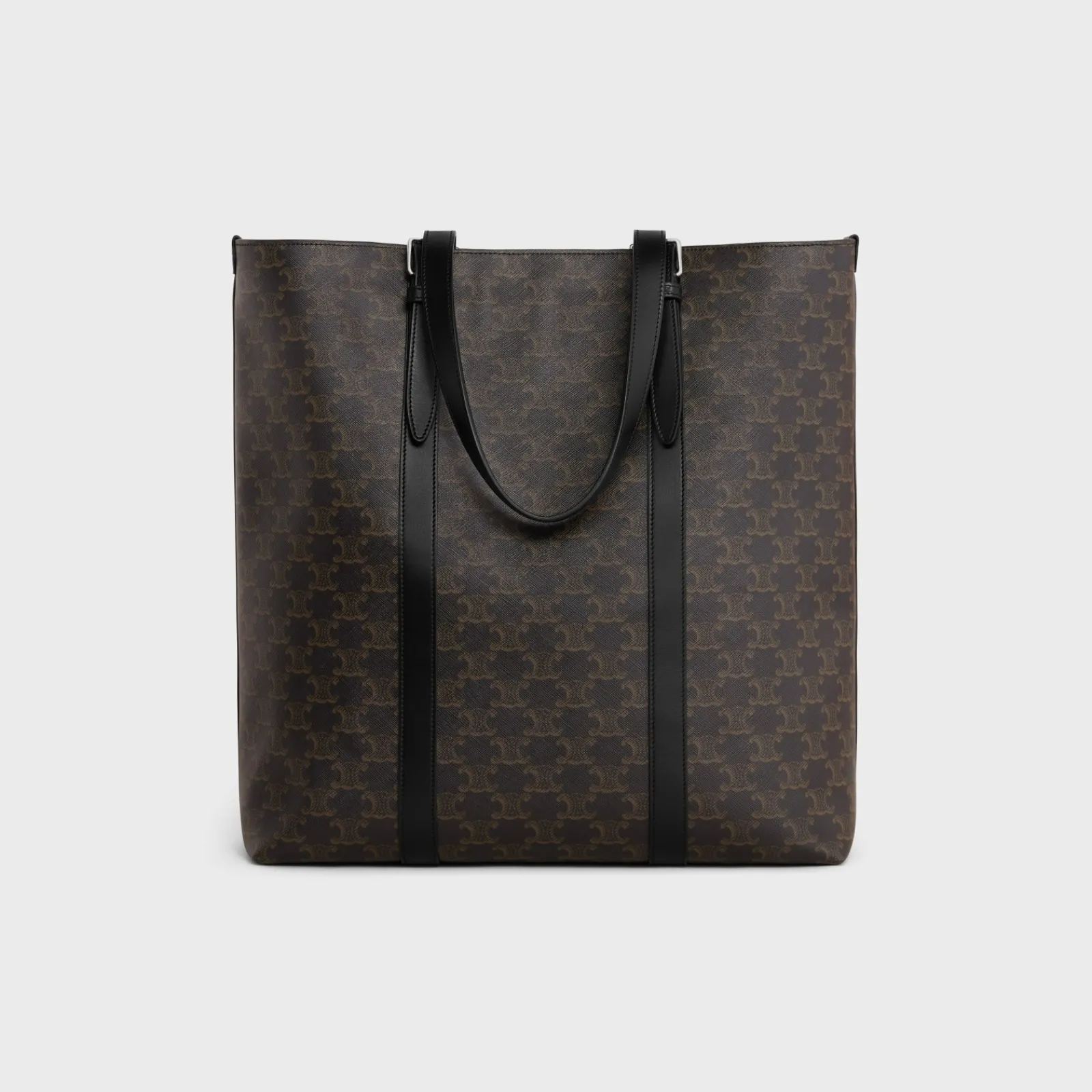 Outlet CABAS WITH BUCKLE in TRIOMPHE CANVAS AND CALFSKIN Triomphe Canvas | Categories·Tote Bags