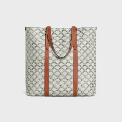 Sale CABAS WITH BUCKLE in Triomphe Canvas and calfskin Triomphe Canvas | Categories·Tote Bags