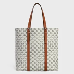 Sale CABAS WITH BUCKLE in Triomphe Canvas and calfskin Triomphe Canvas | Categories·Tote Bags