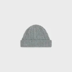 Best cable-knit triomphe beanie in cashmere Hats And Soft Accessories