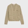 Sale cable-knit triomphe cardigan in cashmere Knitwear