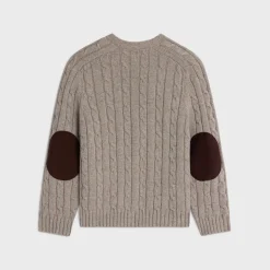 Discount cable-knit triomphe cardigan in cashmere Women Knitwear