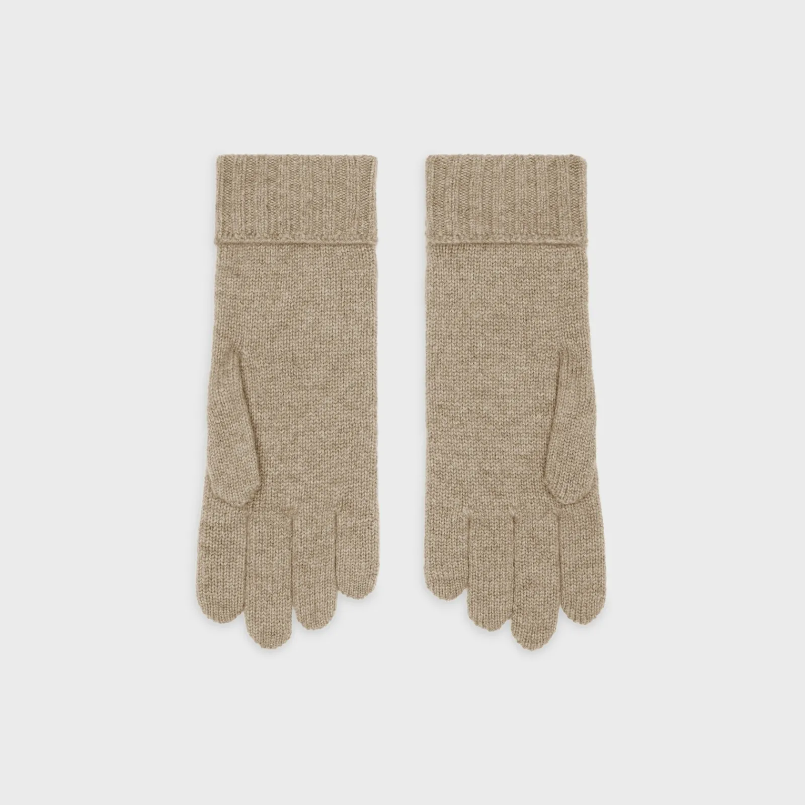 Online cable-knit triomphe gloves in cashmere Women Hats And Gloves